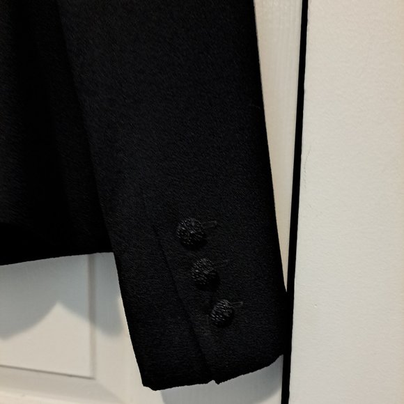 Vintage Black Jacket with Embellised Pockets - Picture 5 of 5